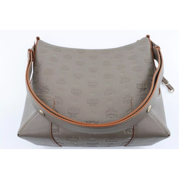 MCM Calfskin Leather Monogram Klara Hobo Medium size - Picture 12 of 13